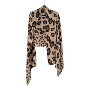 Mir Women's Animal Print Cashmere Wool Scarf / Wrap